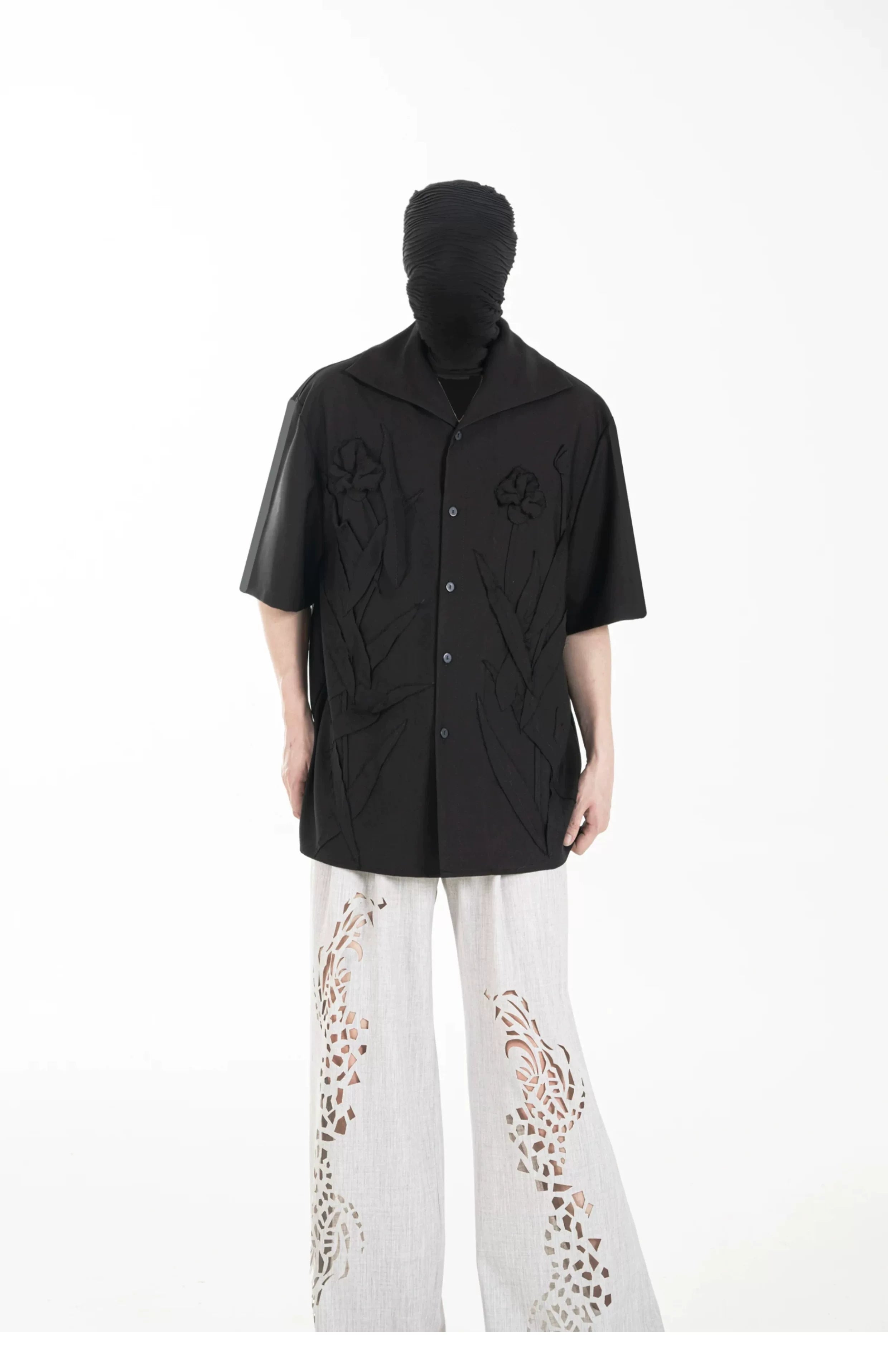 Obsidian Bloom Relief Camp Shirt