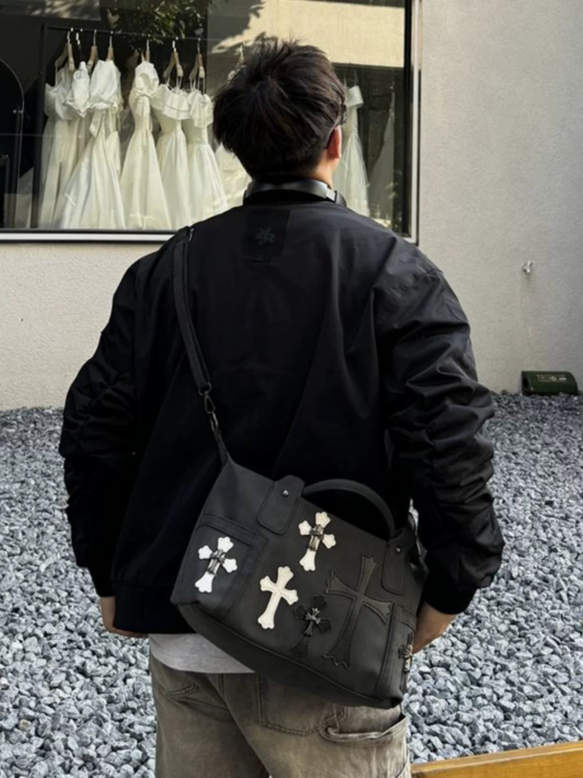 Midnight Relic Crossbody Satchel