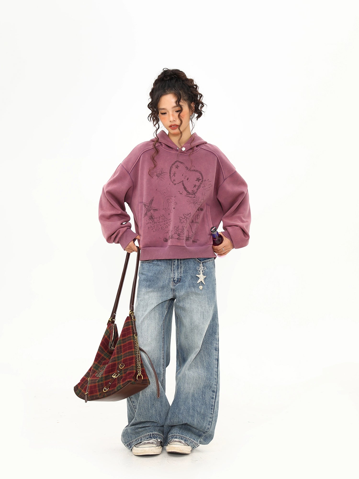 Dream Doodle Grape Hoodie