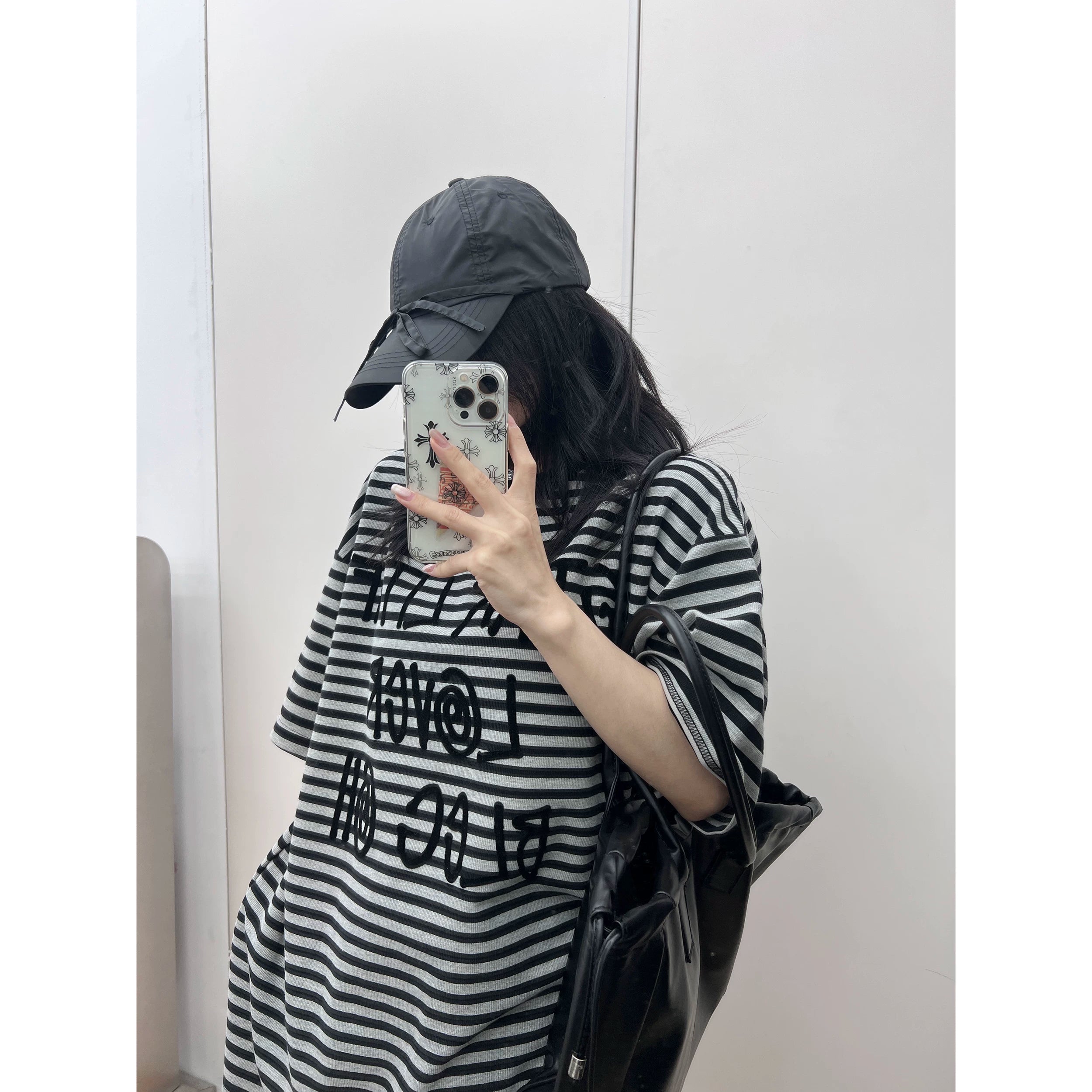 Mono Scribble Stripe Tee