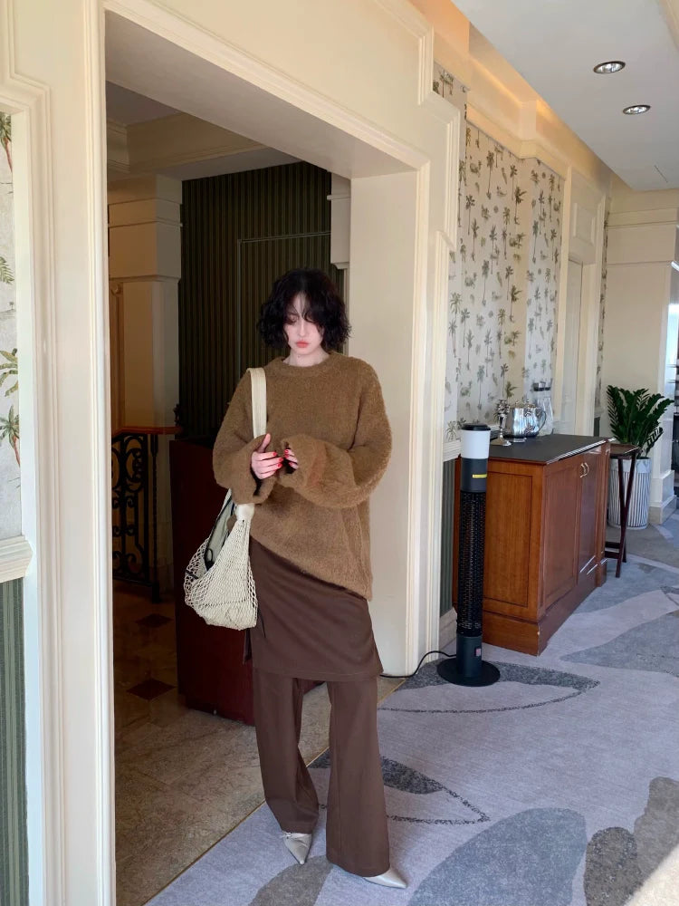 Snow Fluffy Oversized Knit Sweater