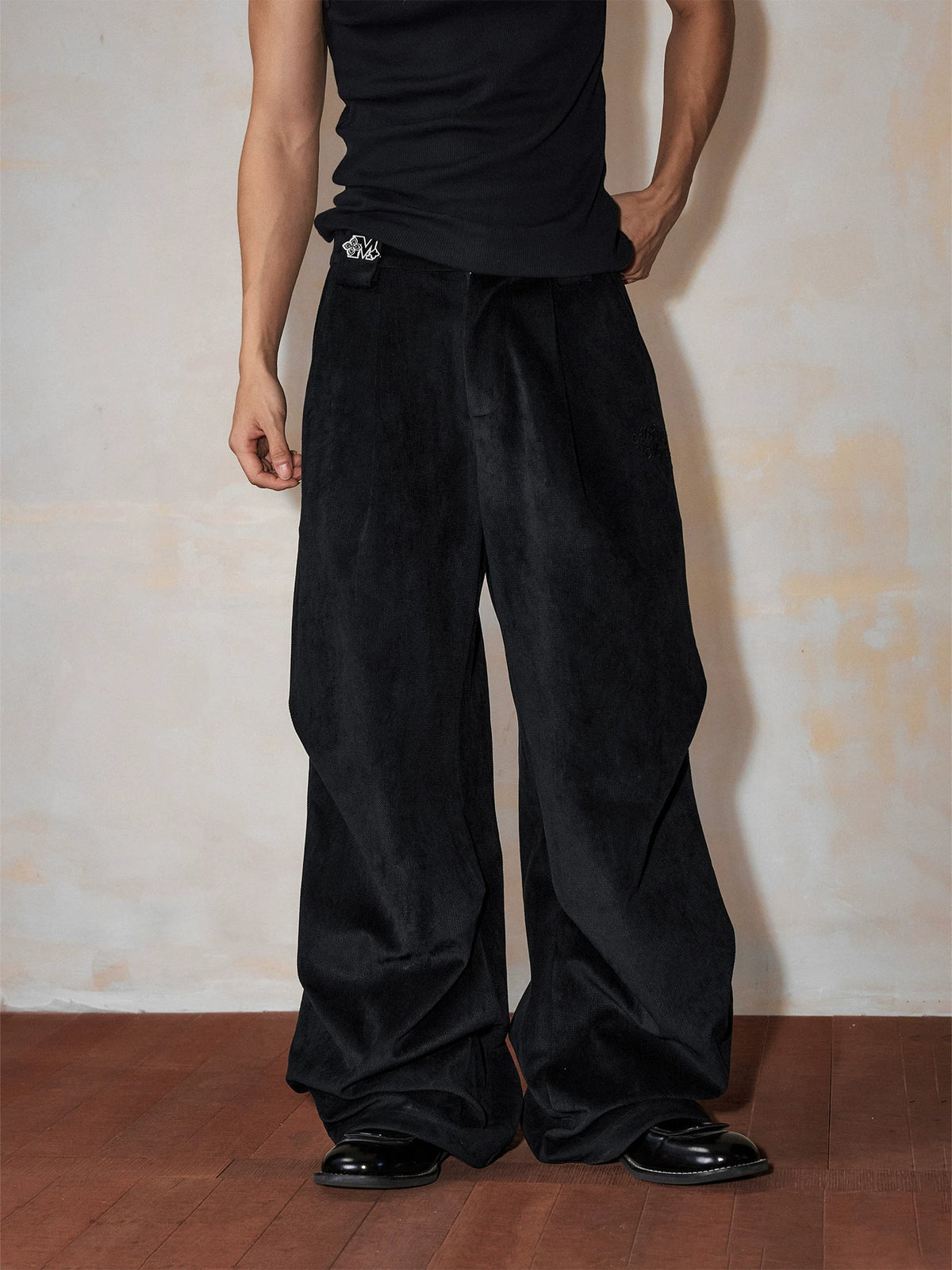 Archive Pleated Wide-Leg Trousers