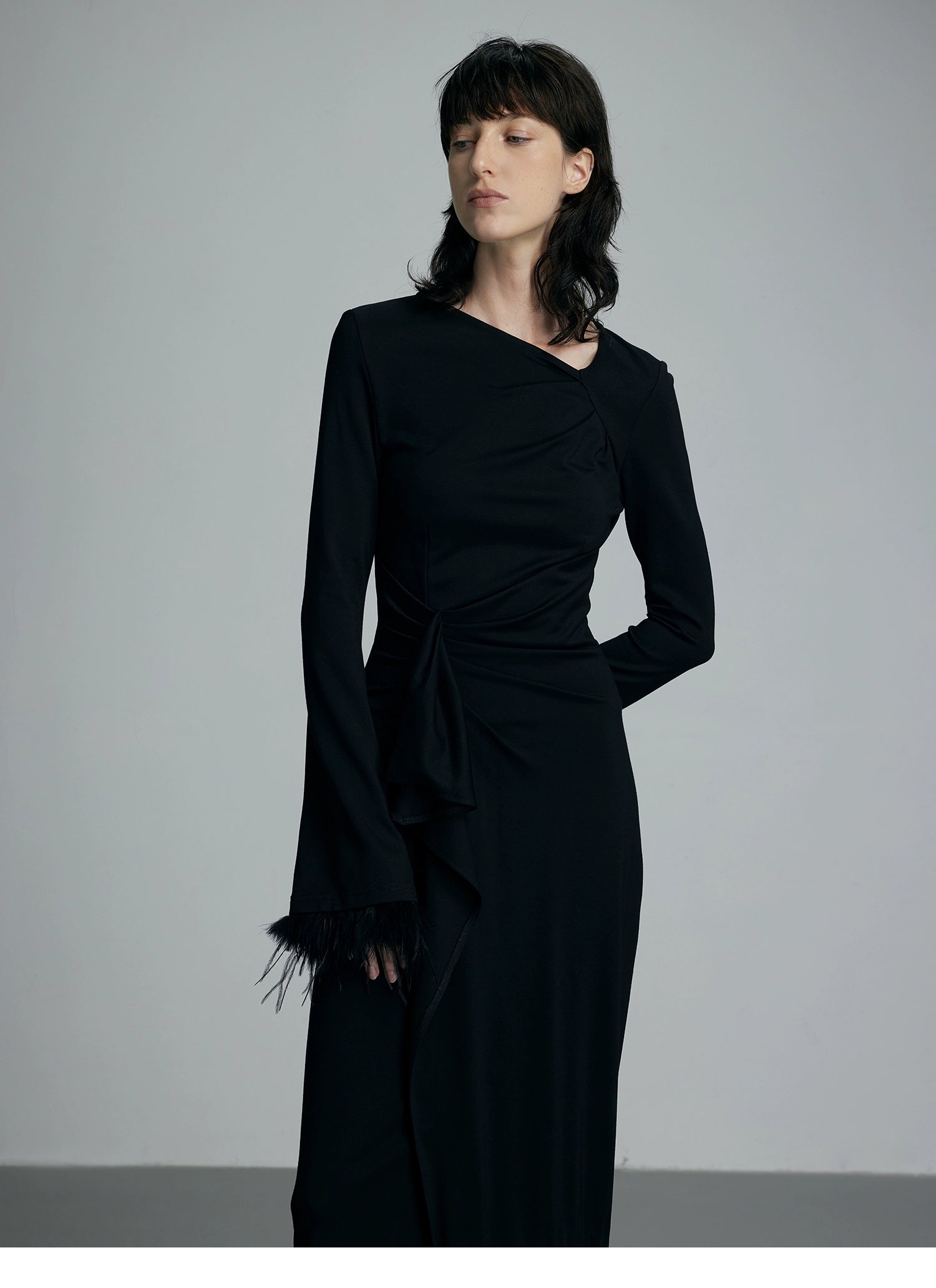 Robe en tricote noire