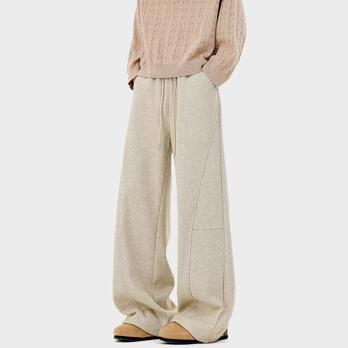 Hearthstone Herringbone Cuffed Trousers