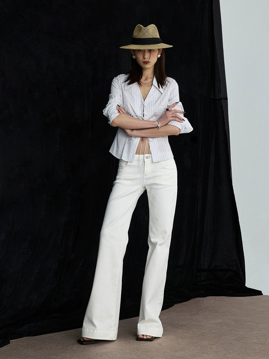 Seaside Drape Flare Jeans