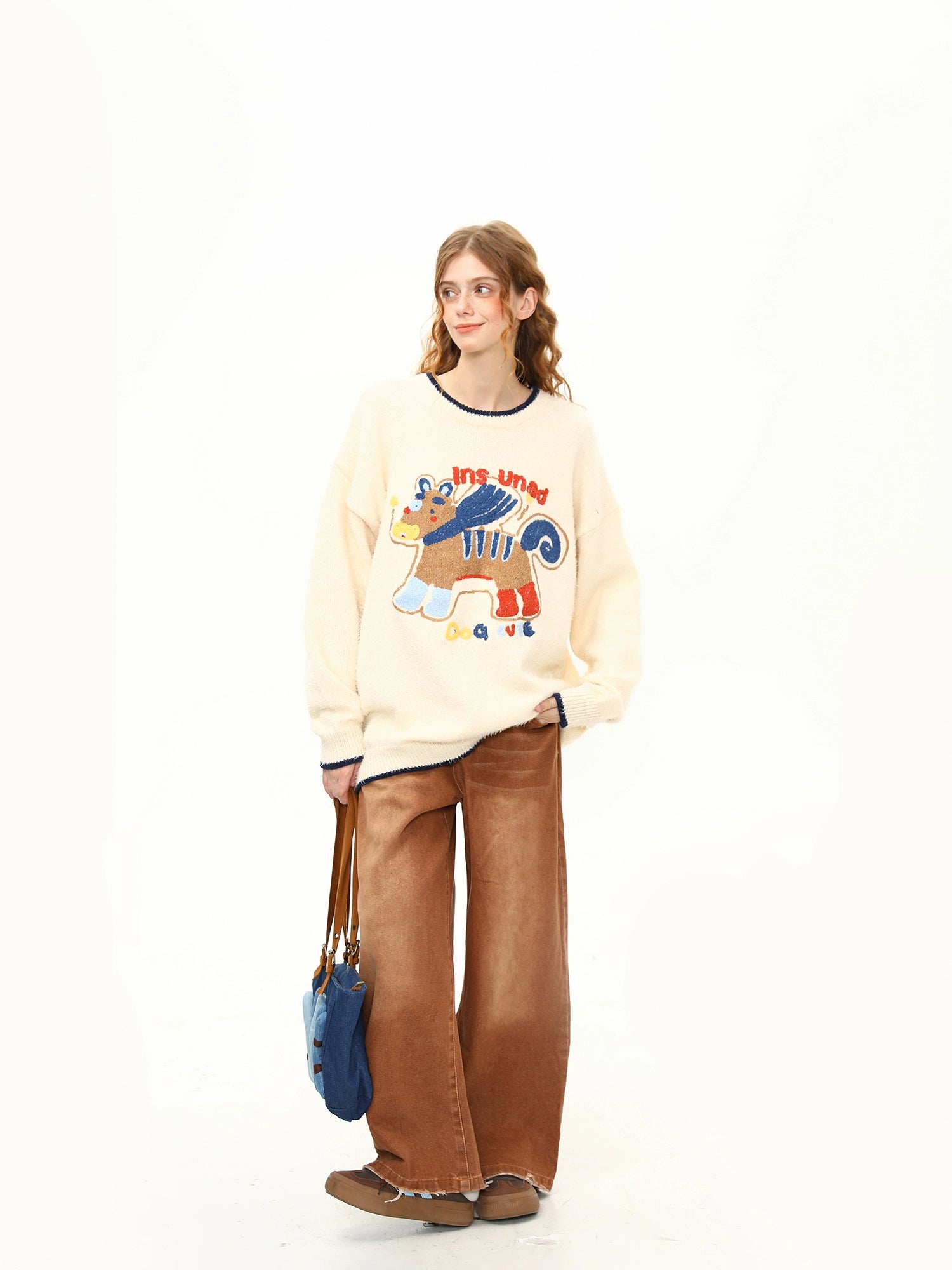 Bonjour Pony Bakery Knit Sweater