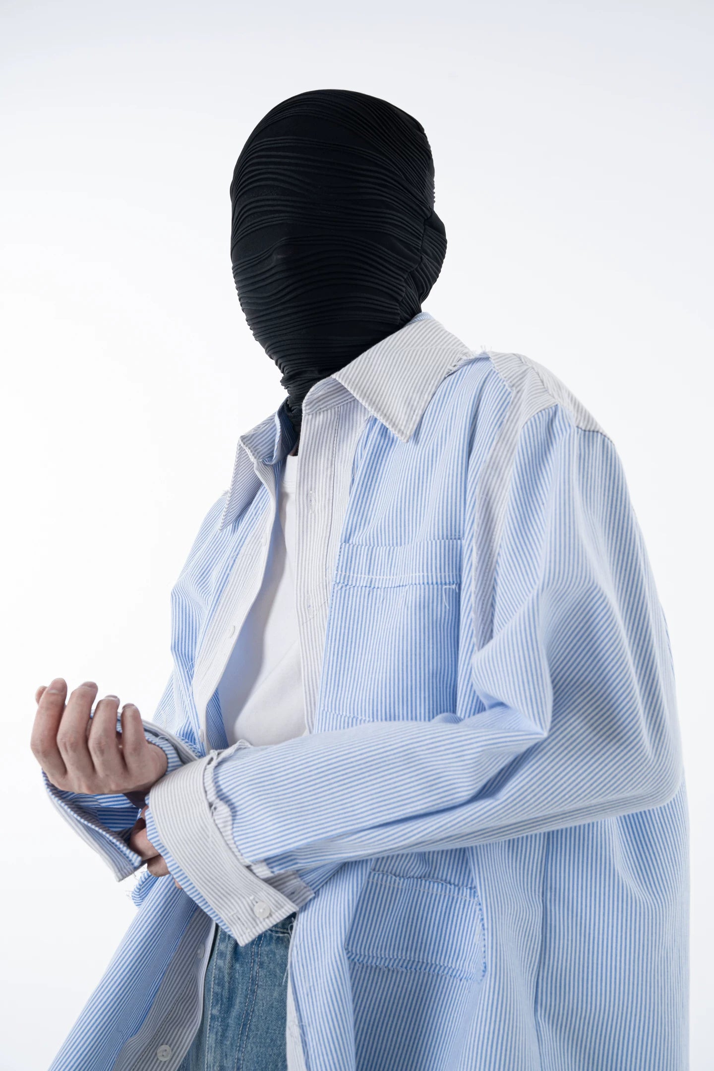 Midnight Mirage Pinstripe Overshirt
