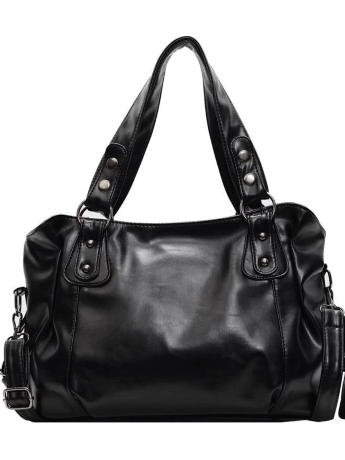Midnight Bolt Rivet Tote