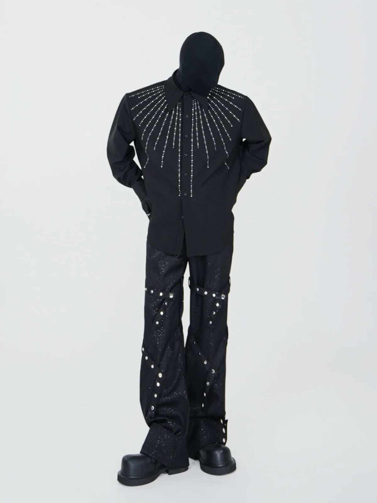 Starlit Rivet Spiral Pants