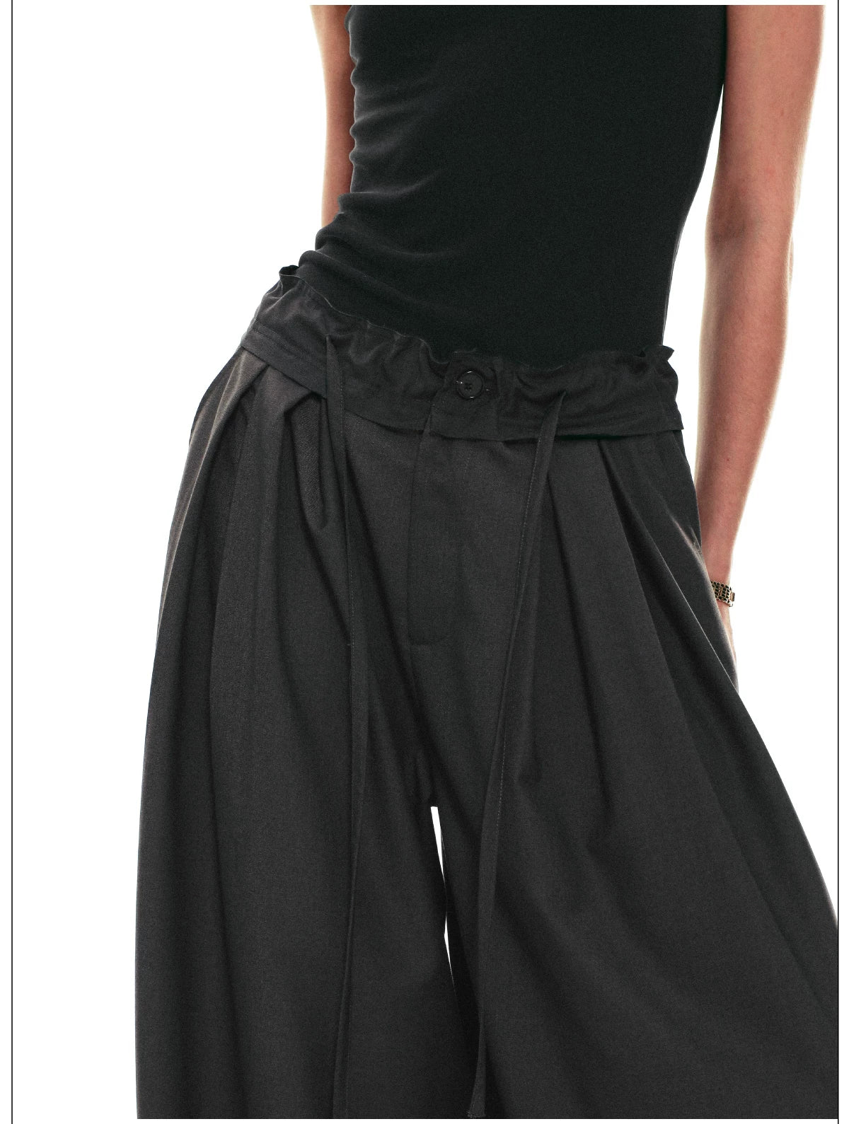 Drawstring Cocoon Balloon Trousers
