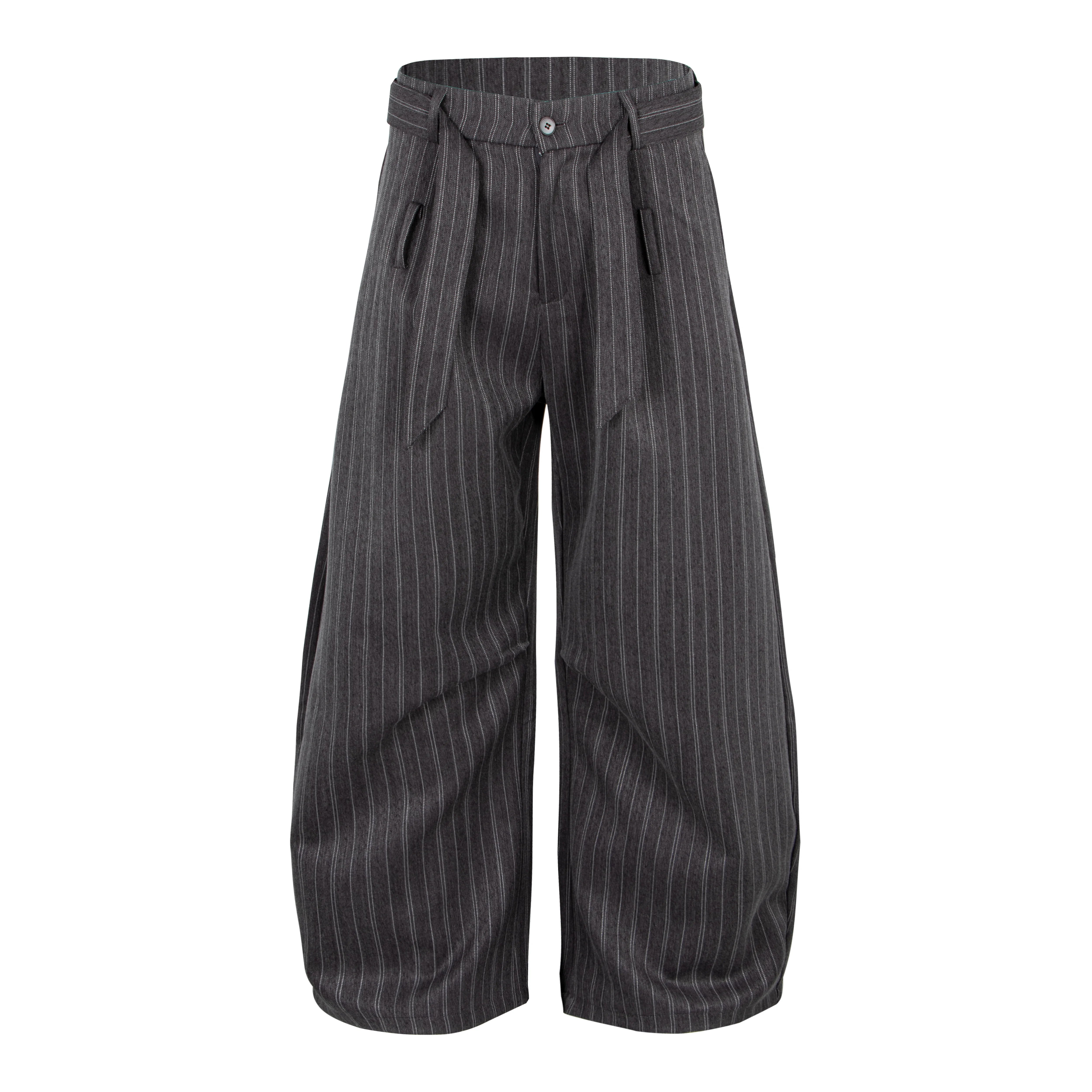 Drape Crossover Wide Pants