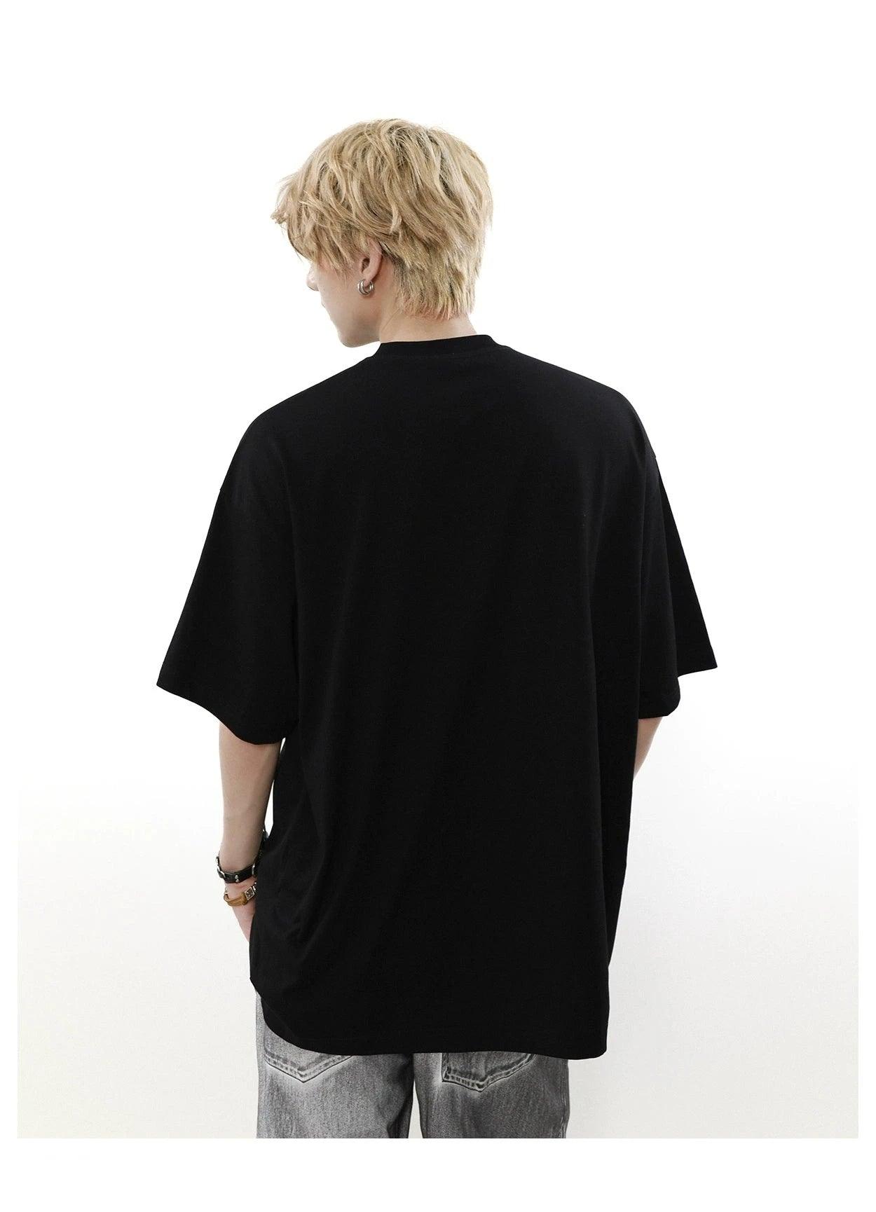 Mrnearly Minimalist Logo Oversized Tee - Unisex Urban Streetwear Essential