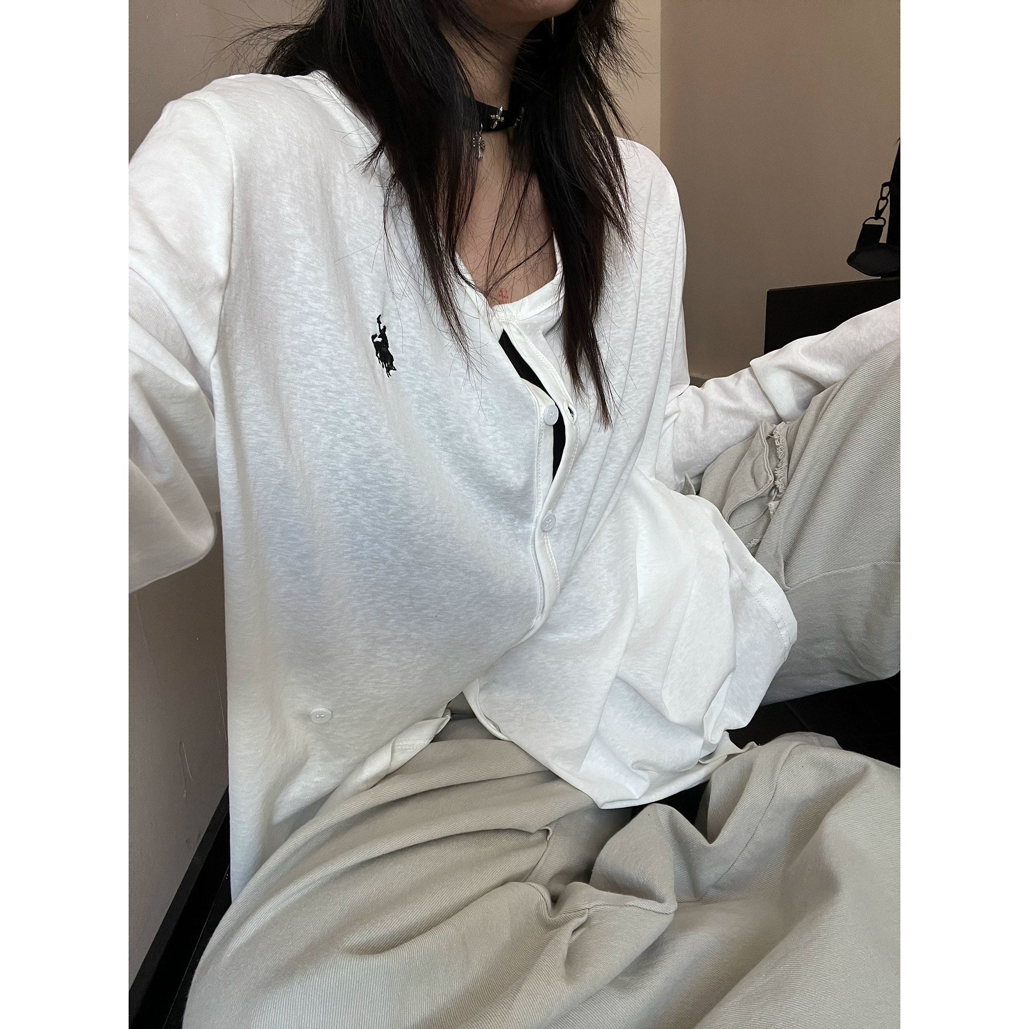 Cloud Rider Button Cardigan