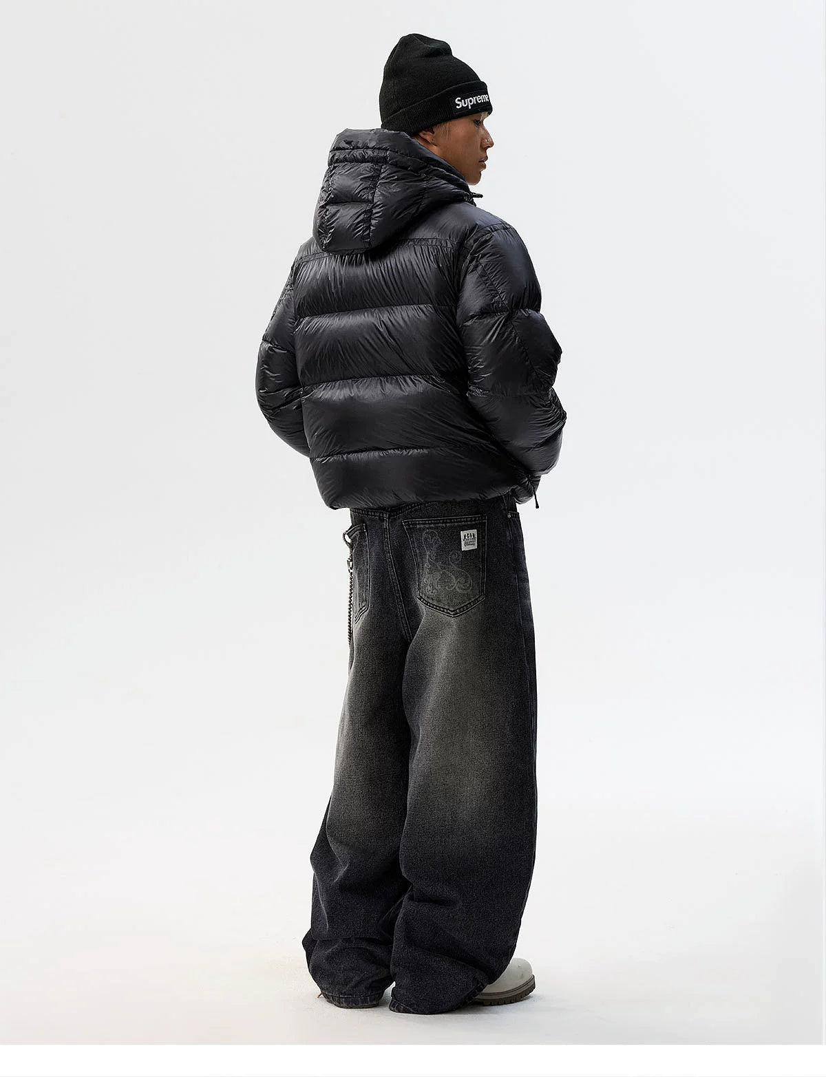 Glacier Halo Reflective Hooded Puffer Jacket