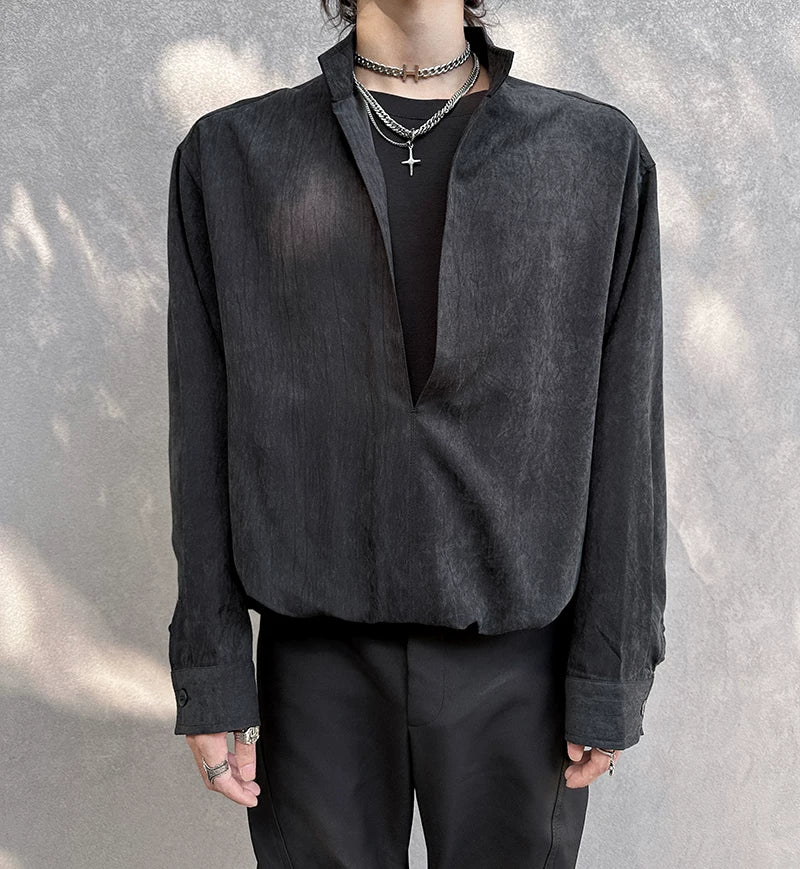 Ash Eclipse Cutout Layered Shirt