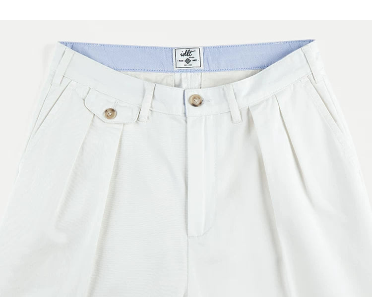 Heritage Taper Pleated Chino Trousers