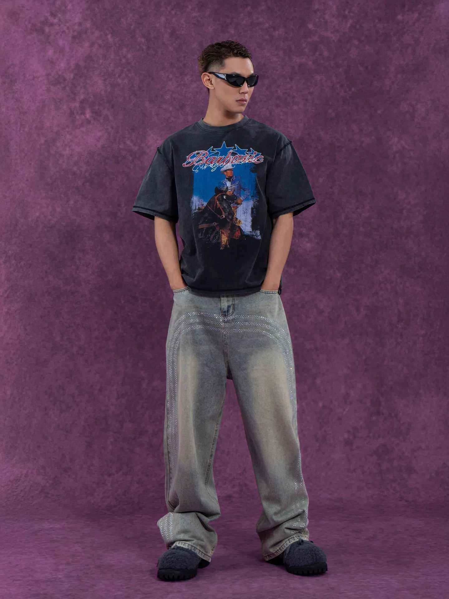 Barbaric Rodeo Vintage Wash Graphic Tee