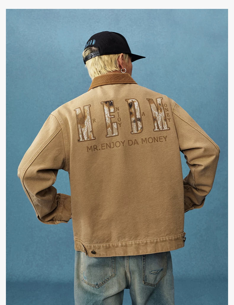 Vintage Embroidered Workwear Jacket