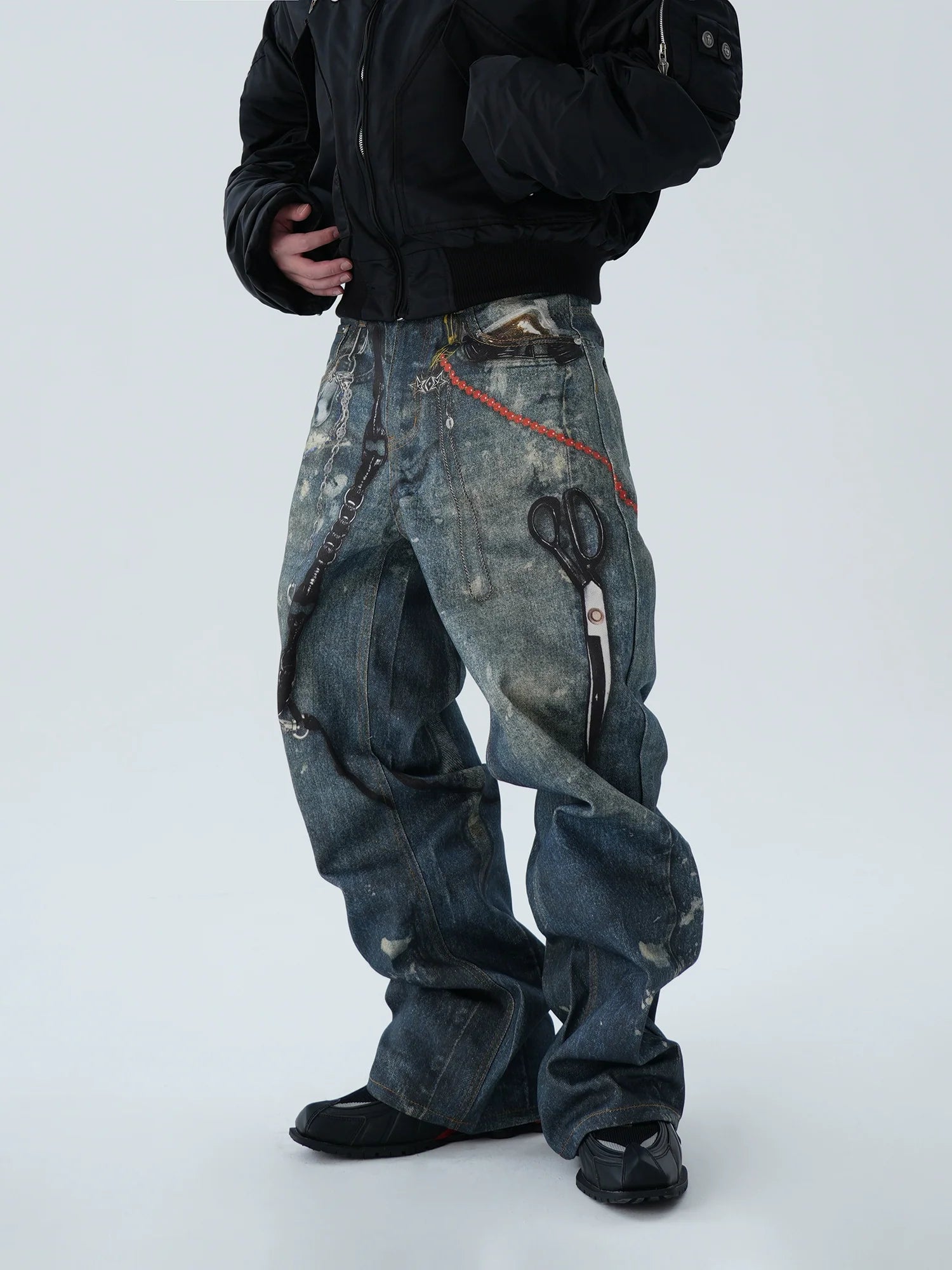 Artisan Print Statement Denim Jeans