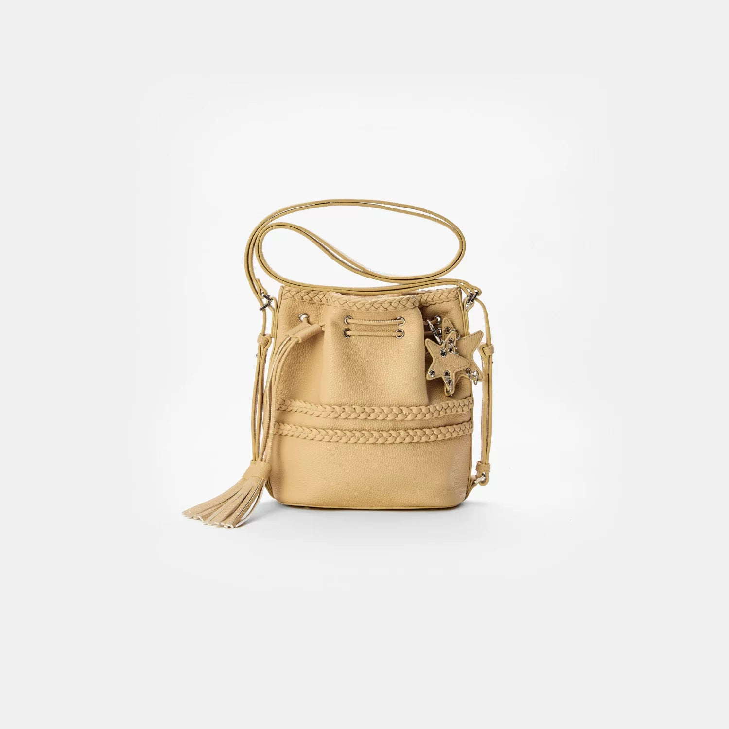 Convertible Drawstring Bucket Backpack - Turmeric