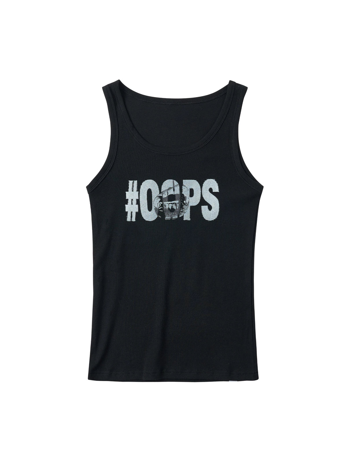 Rebel Pulse Graphic Ribbed Tank Top