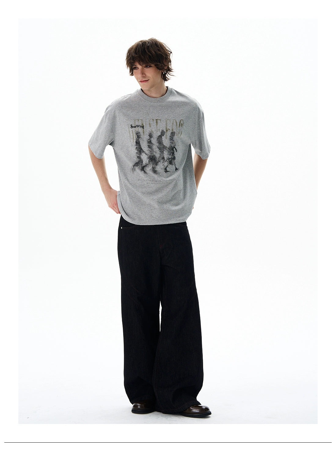 Dense Fog Graphic Oversized Tee