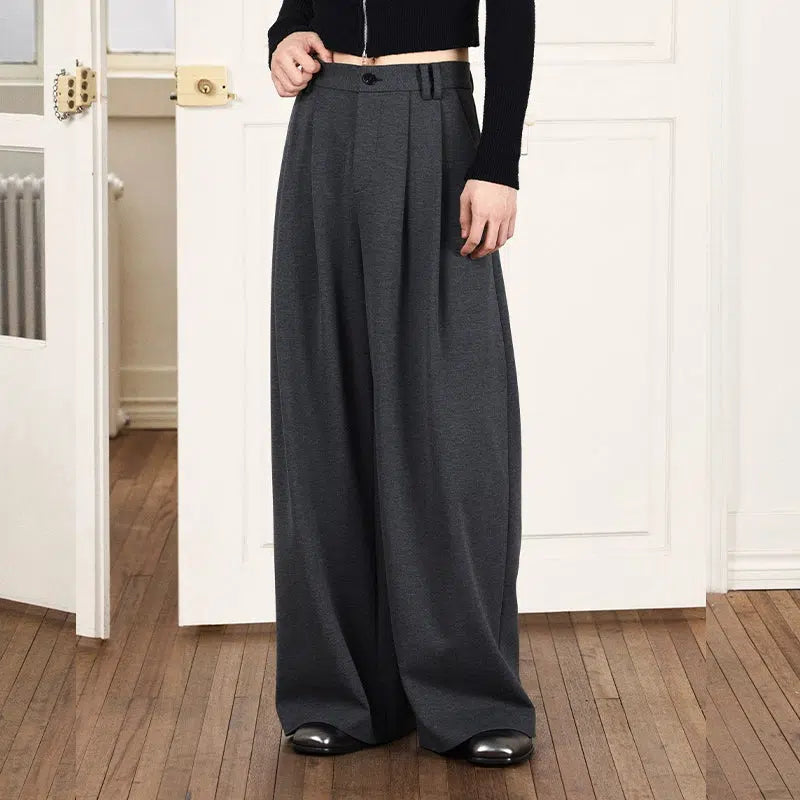 Relaxed Fit Drapey Pants - chiclara