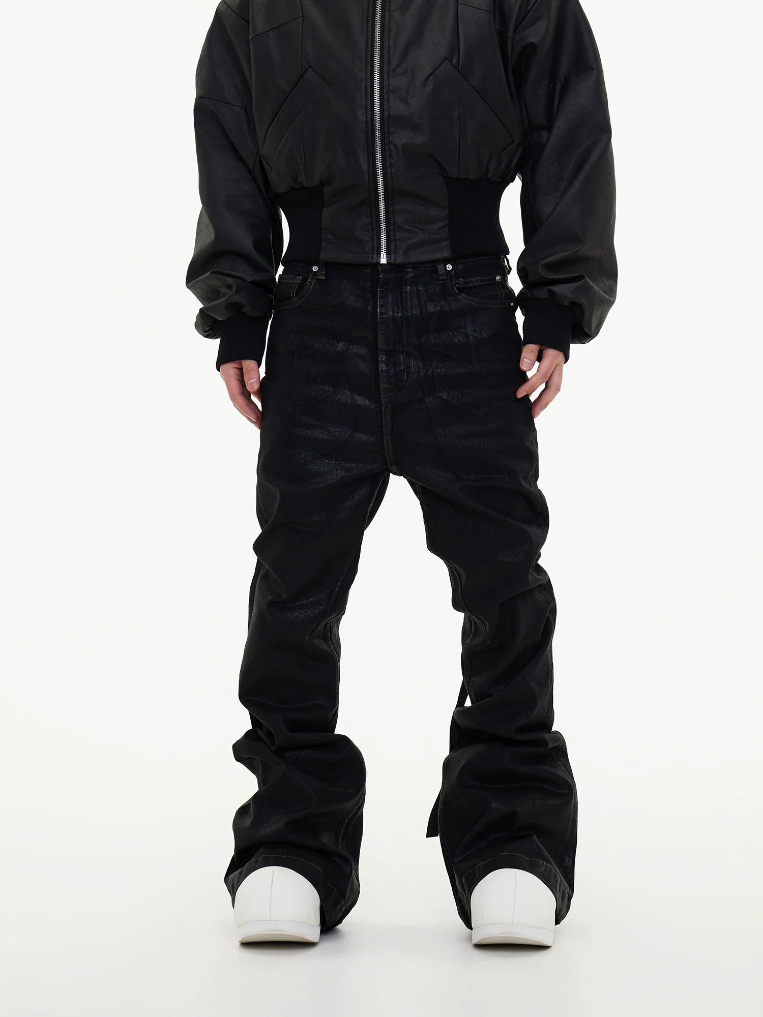 Shadow Wash Black Stacked Jeans