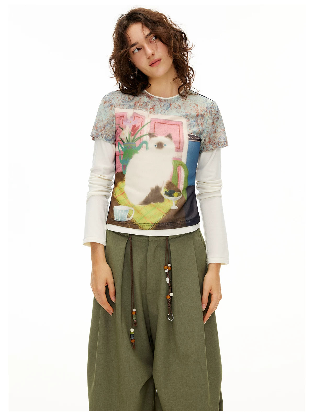 Gallery Cat Dreamscape Mesh Tee