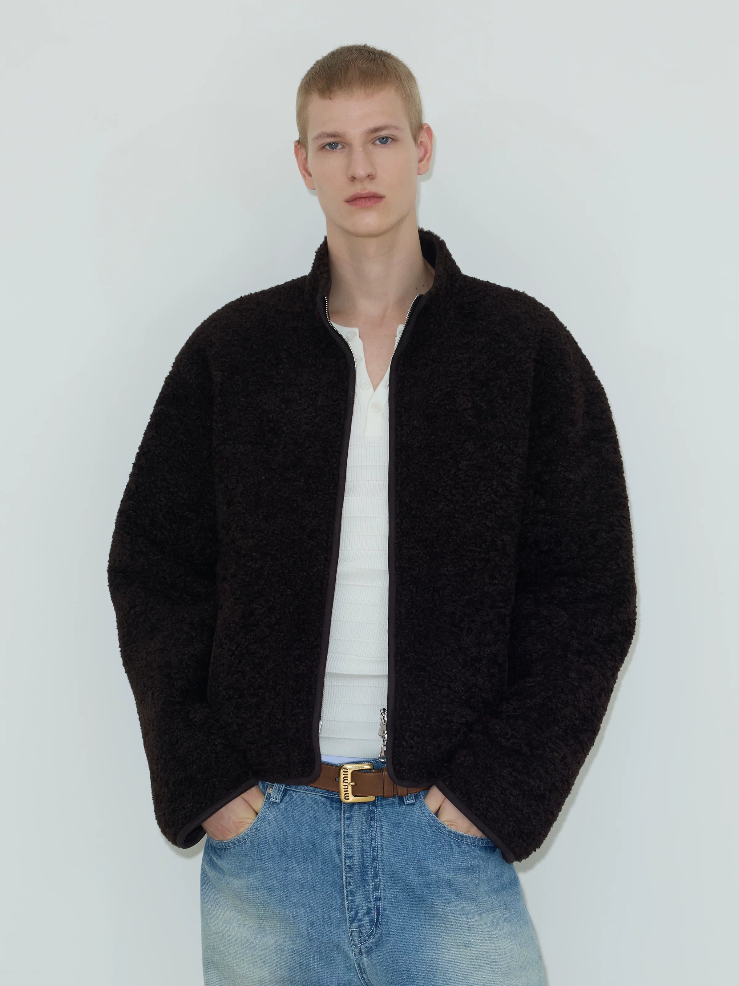 Umber Cloud Fleece Zip Jacket