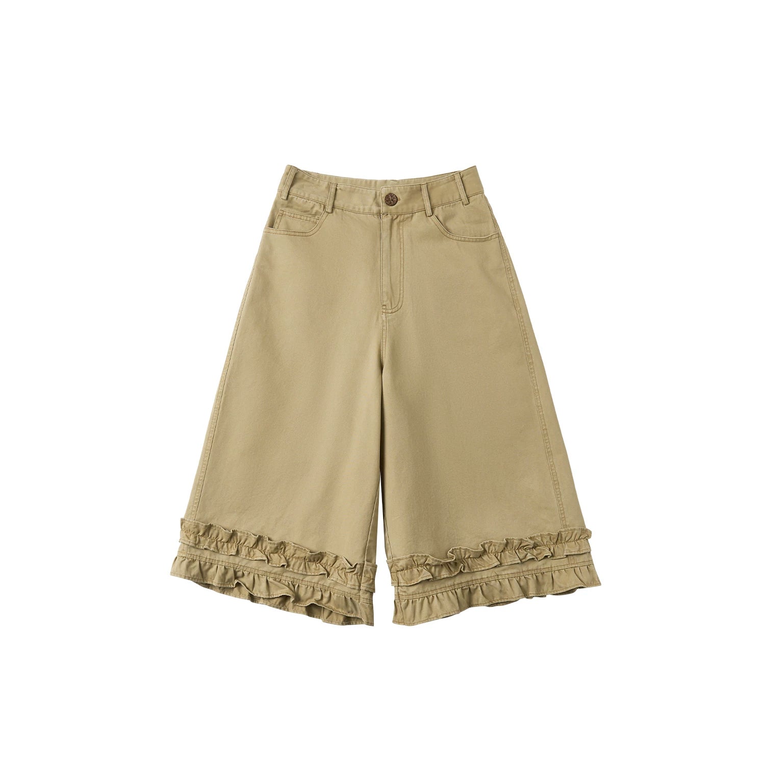 Playground Poet Ruffle Hem Culottes