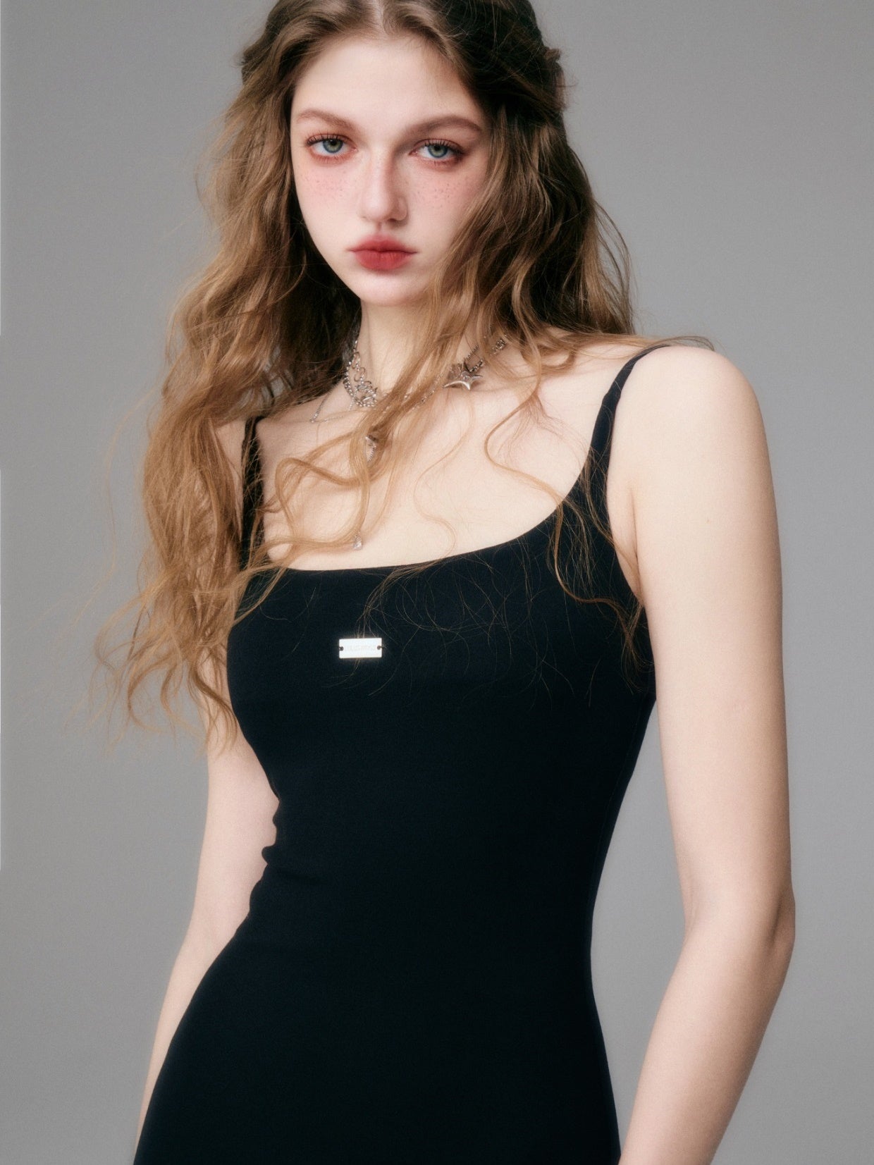 Sleek Noir Maxi Dress - chiclara