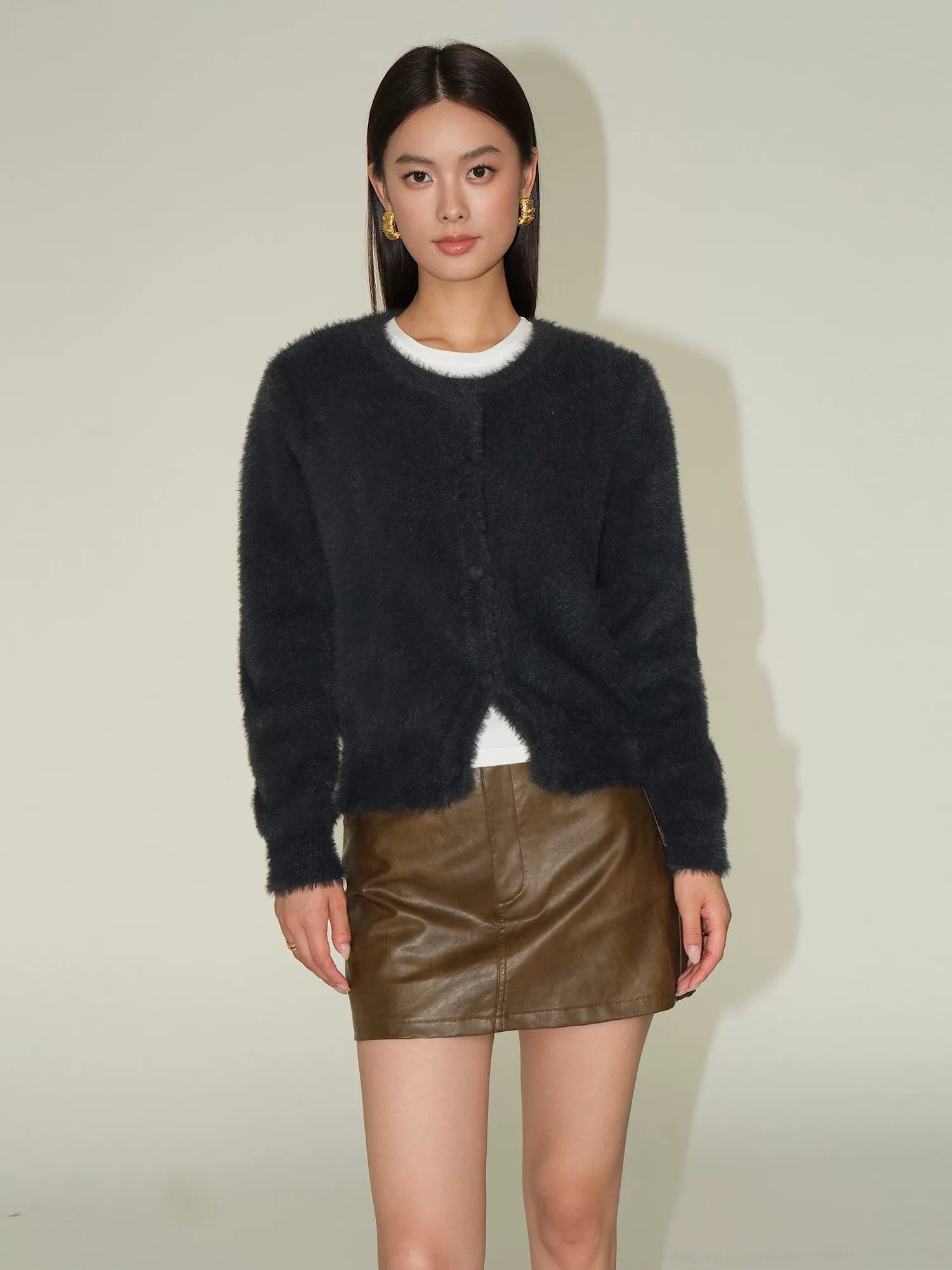 Soft Fluffy Cloud Fuzzy Cardigan