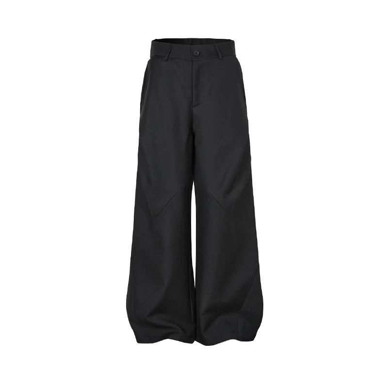Slate Vector Panel Wide-Leg Trousers
