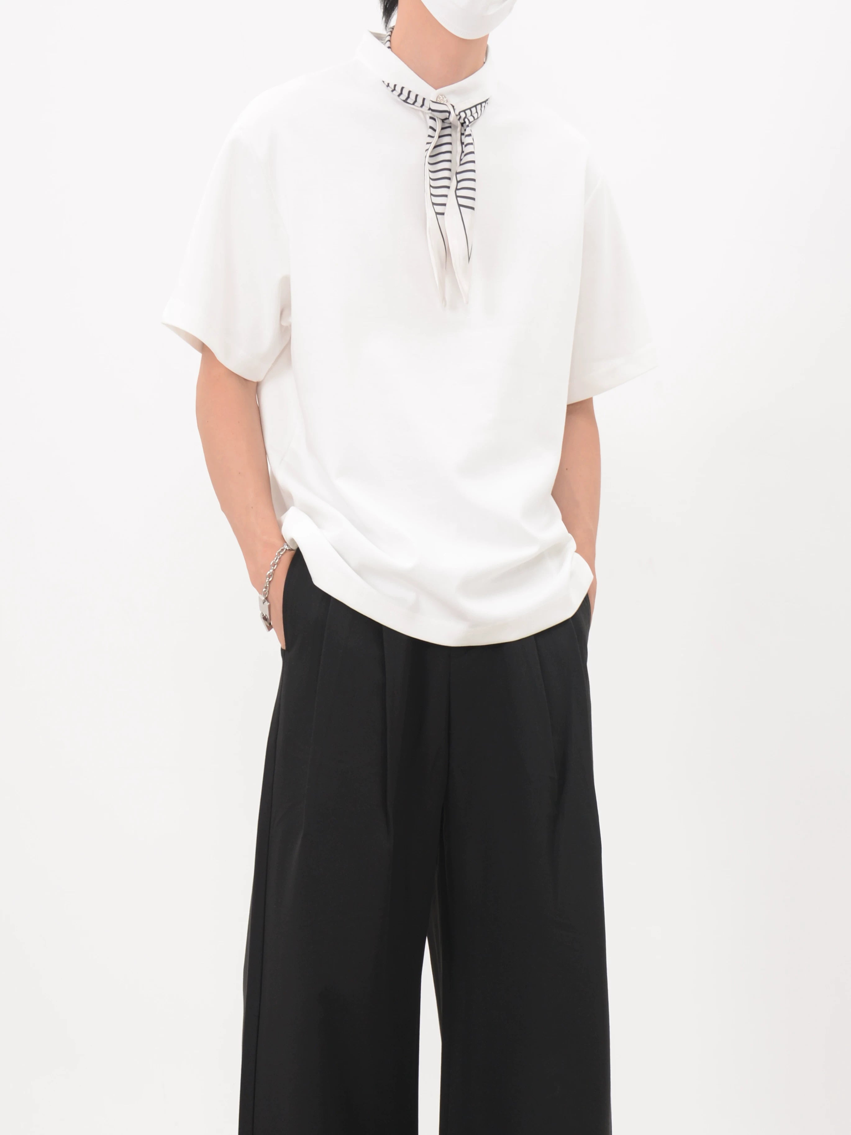 Bandana Placket Polo Tee