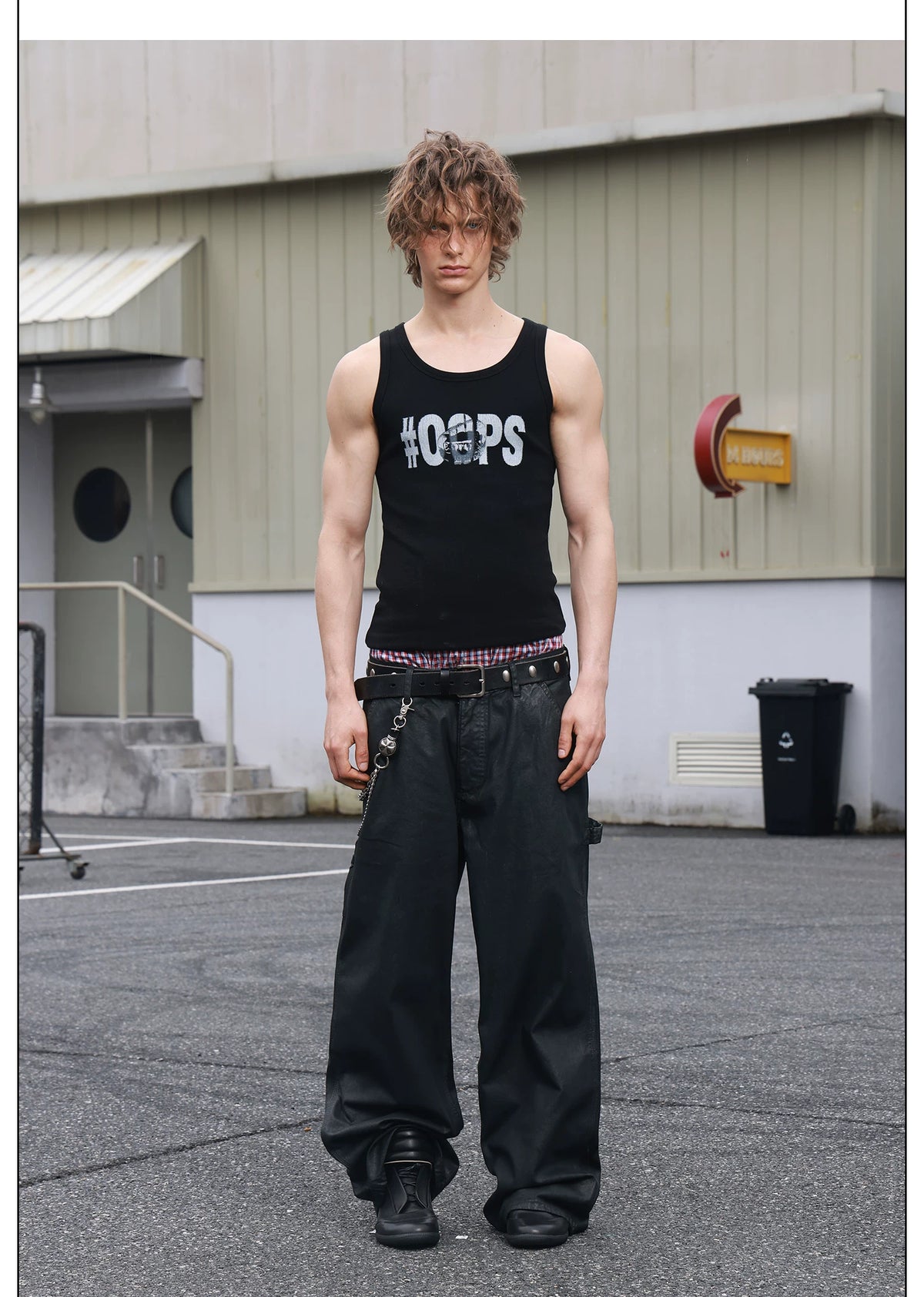 Rebel Pulse Graphic Ribbed Tank Top