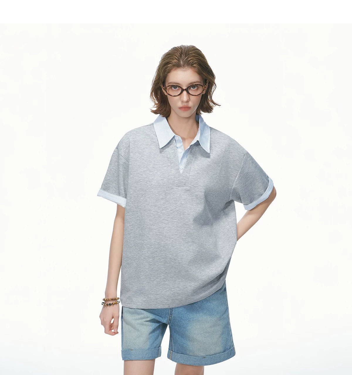 Collarblend Jersey Polo Tee