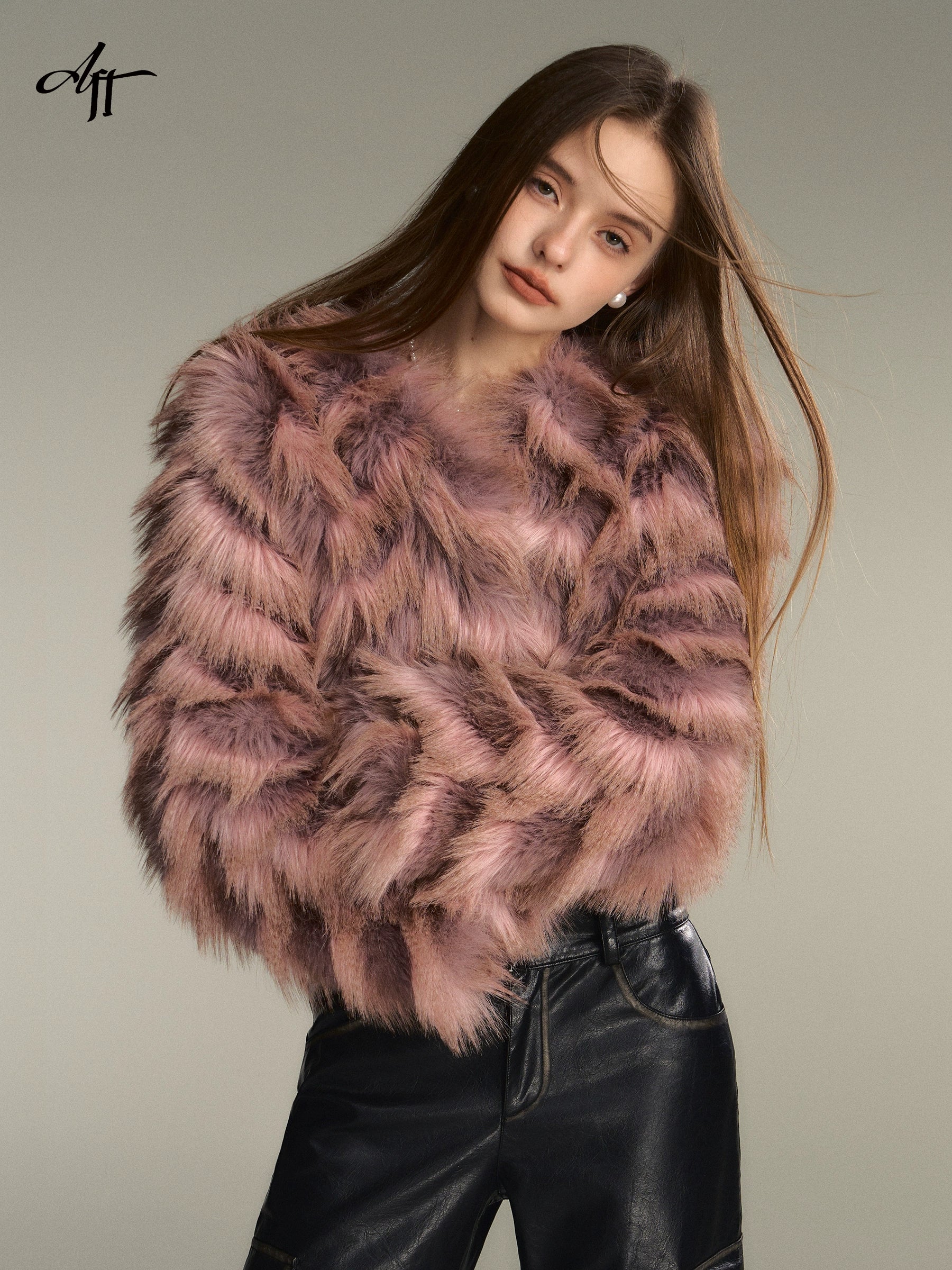 Golden Girl Gradient Eco-Friendly Fur Jacket - chiclara