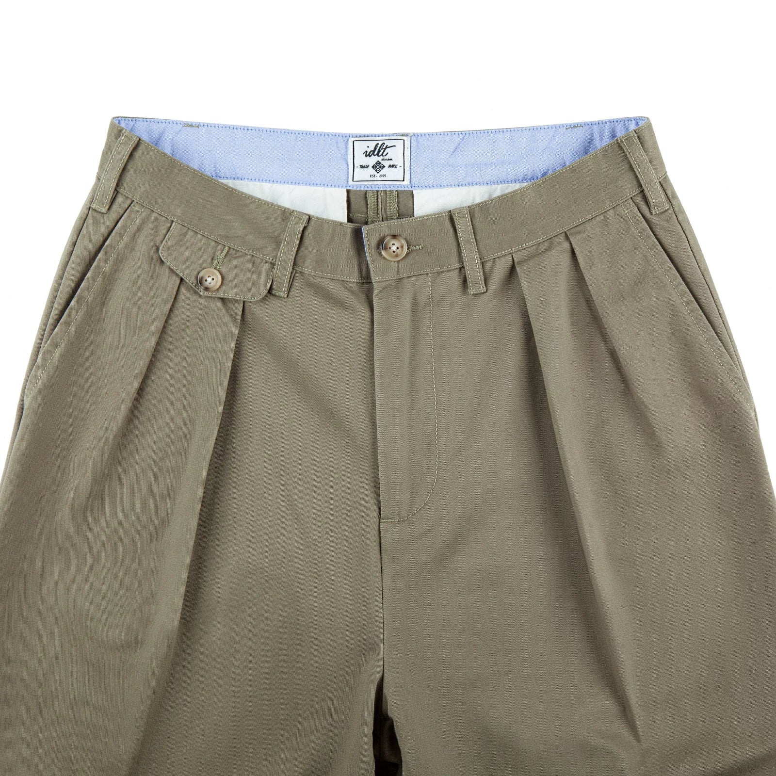 Heritage Taper Pleated Chino Trousers