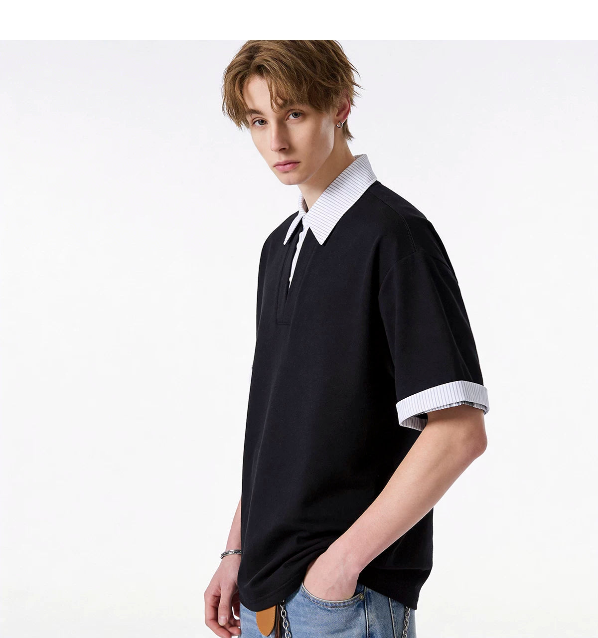 Collarblend Jersey Polo Tee
