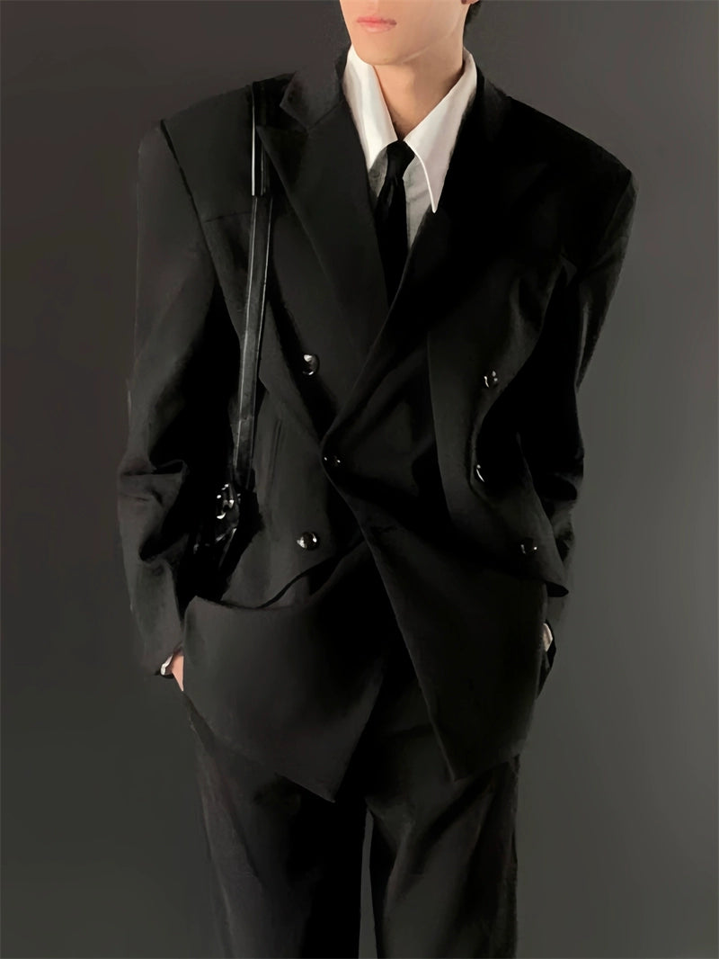 Oversized Double-Breasted Suit