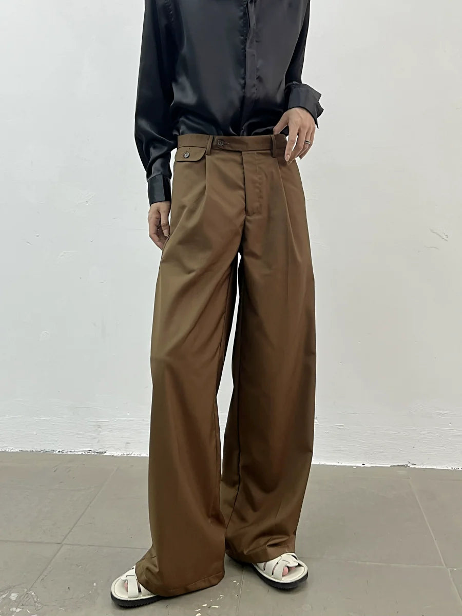 Monolith Pleat Wide Leg Trousers