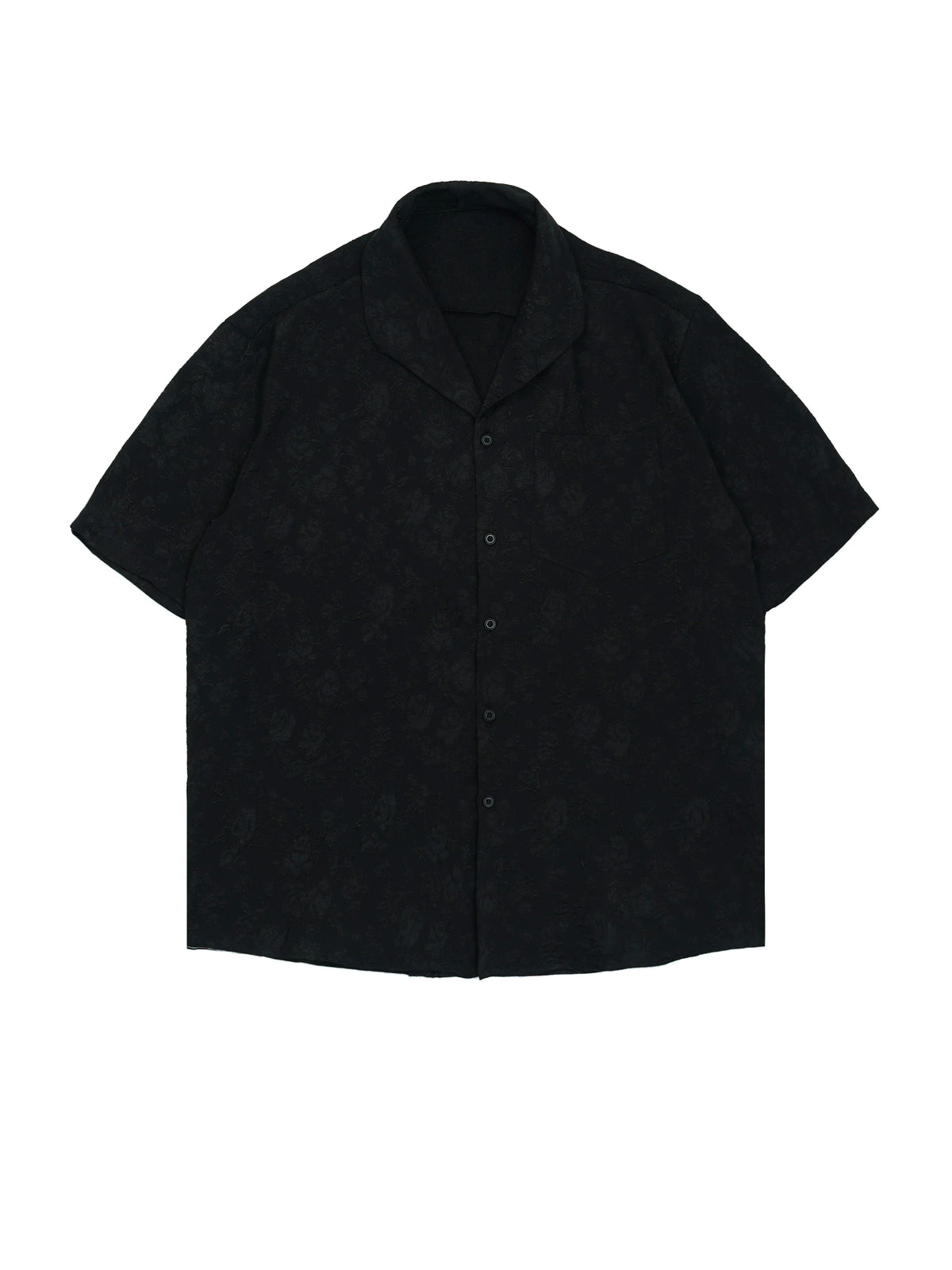 Obsidian Rose Jacquard Camp Shirt