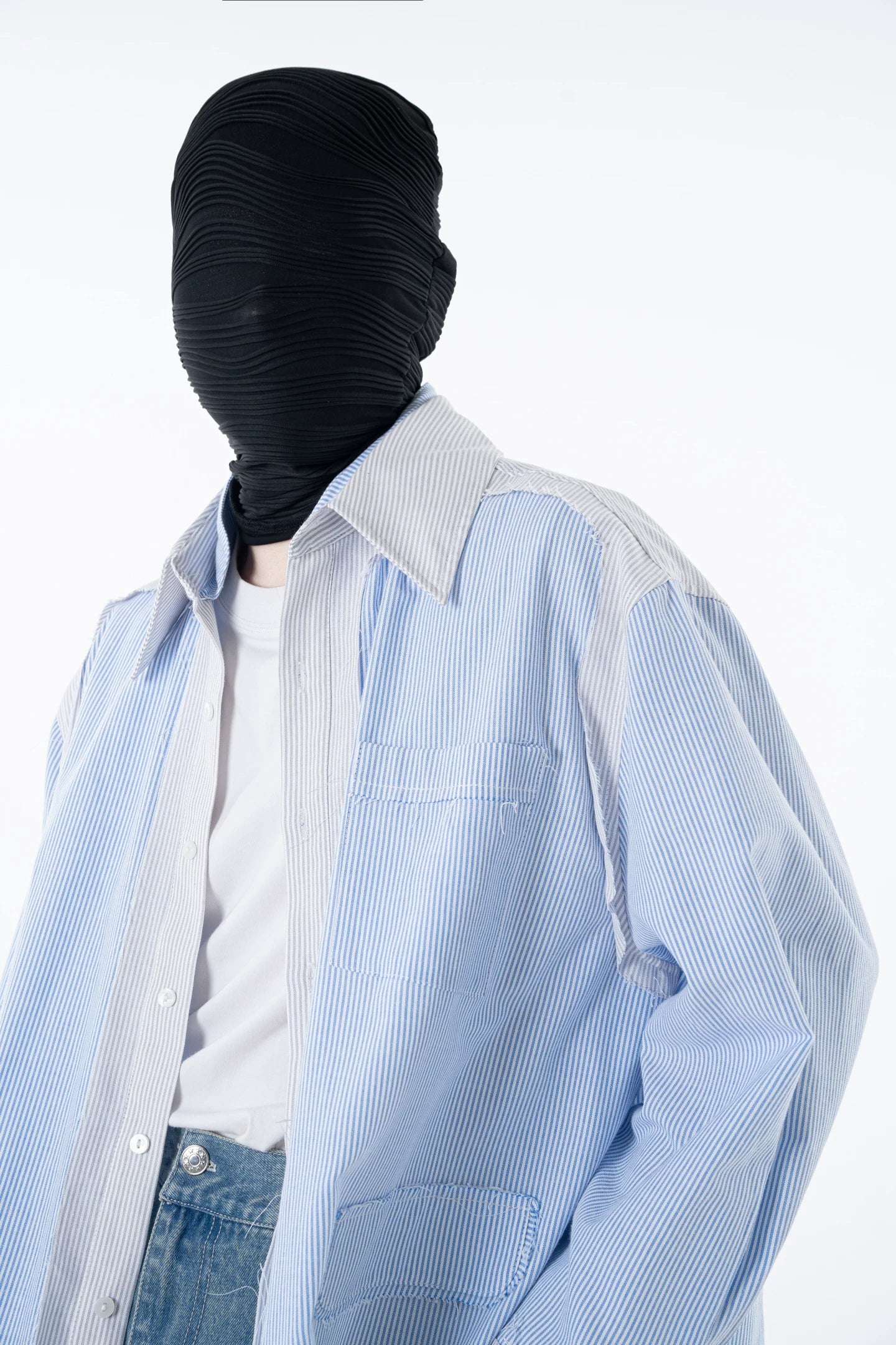 Midnight Mirage Pinstripe Overshirt