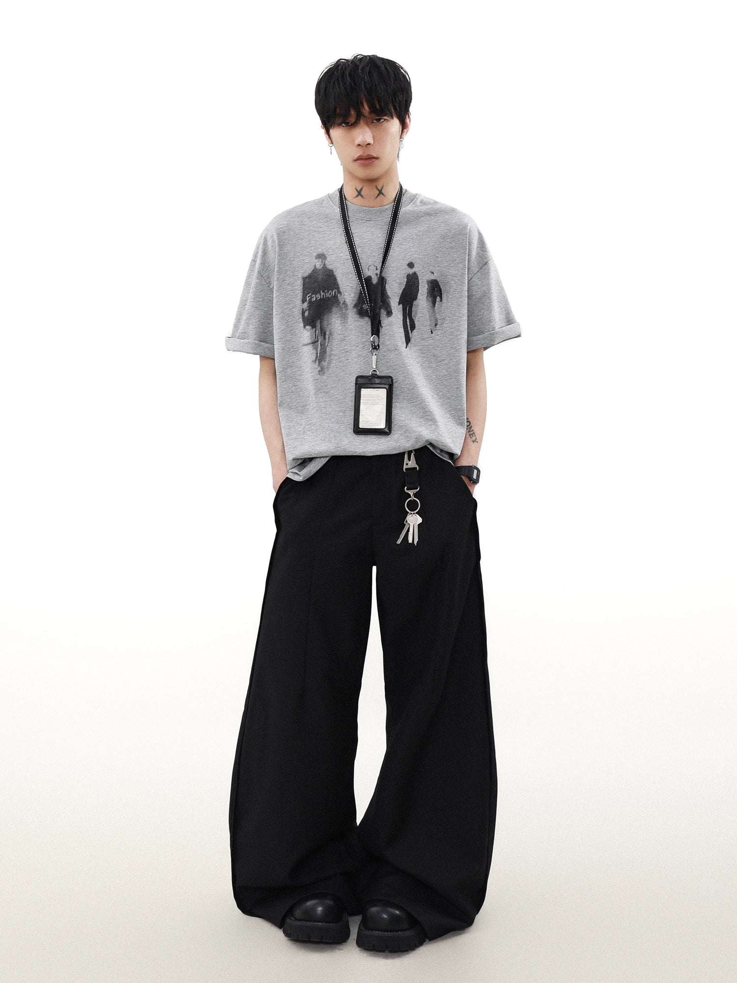 Runway Shadows Oversized Graphic Tee