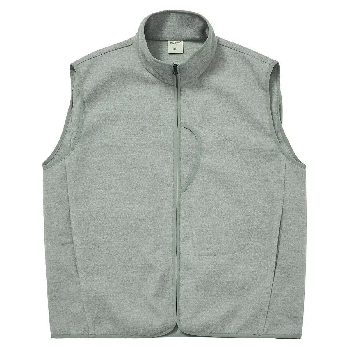Zipped Detail Workwear Vest - chiclara