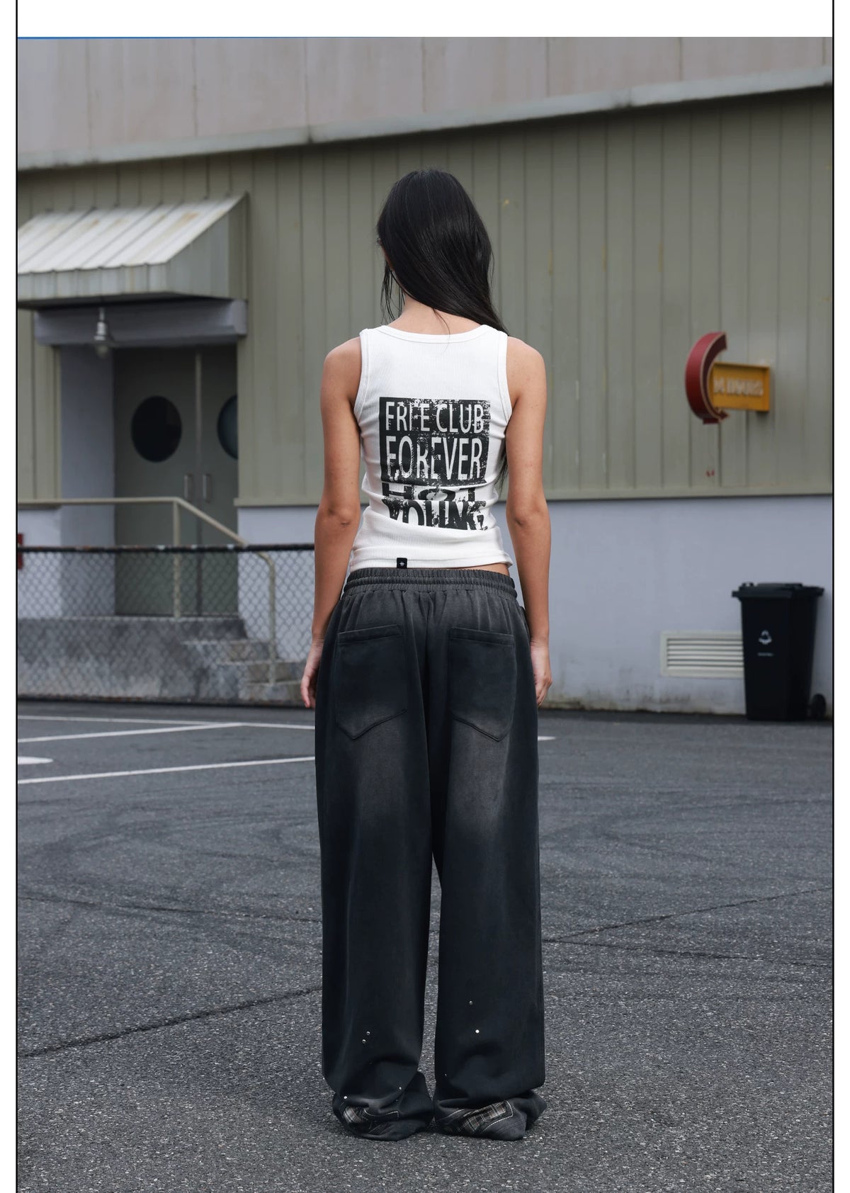 Rebel Pulse Graphic Ribbed Tank Top