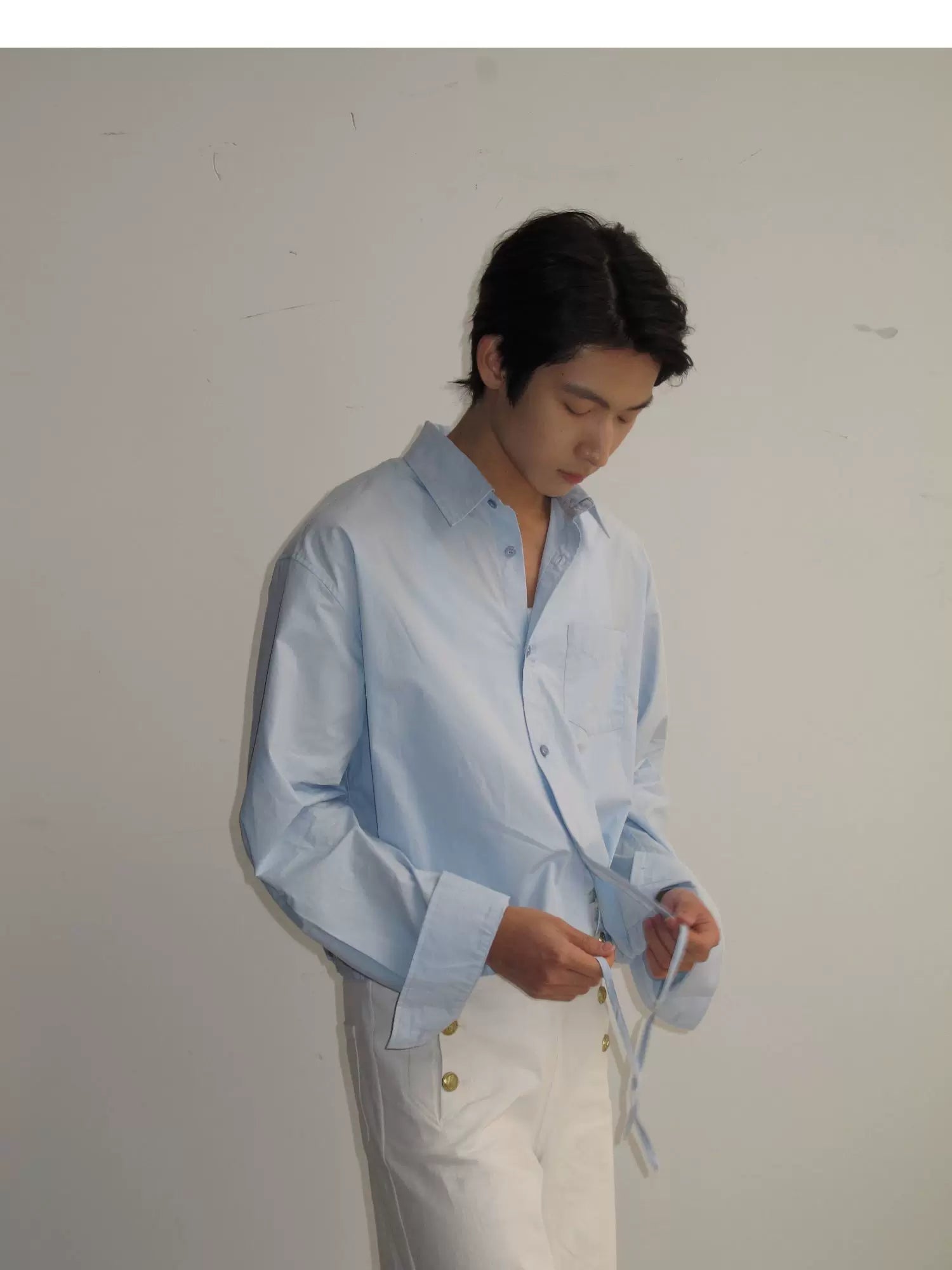Skyline Drawstring Oxford Shirt