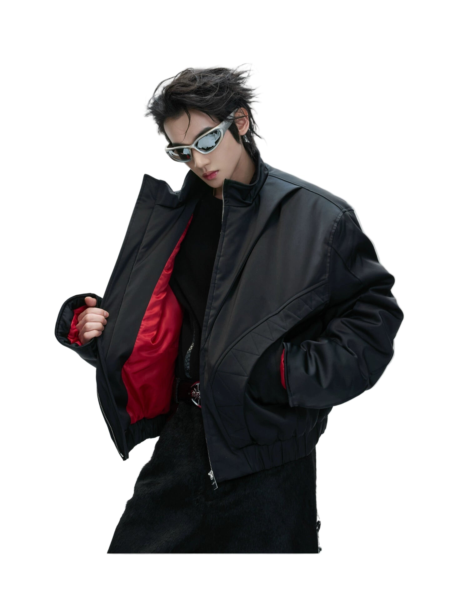 Crimson Core Puffer Bomber