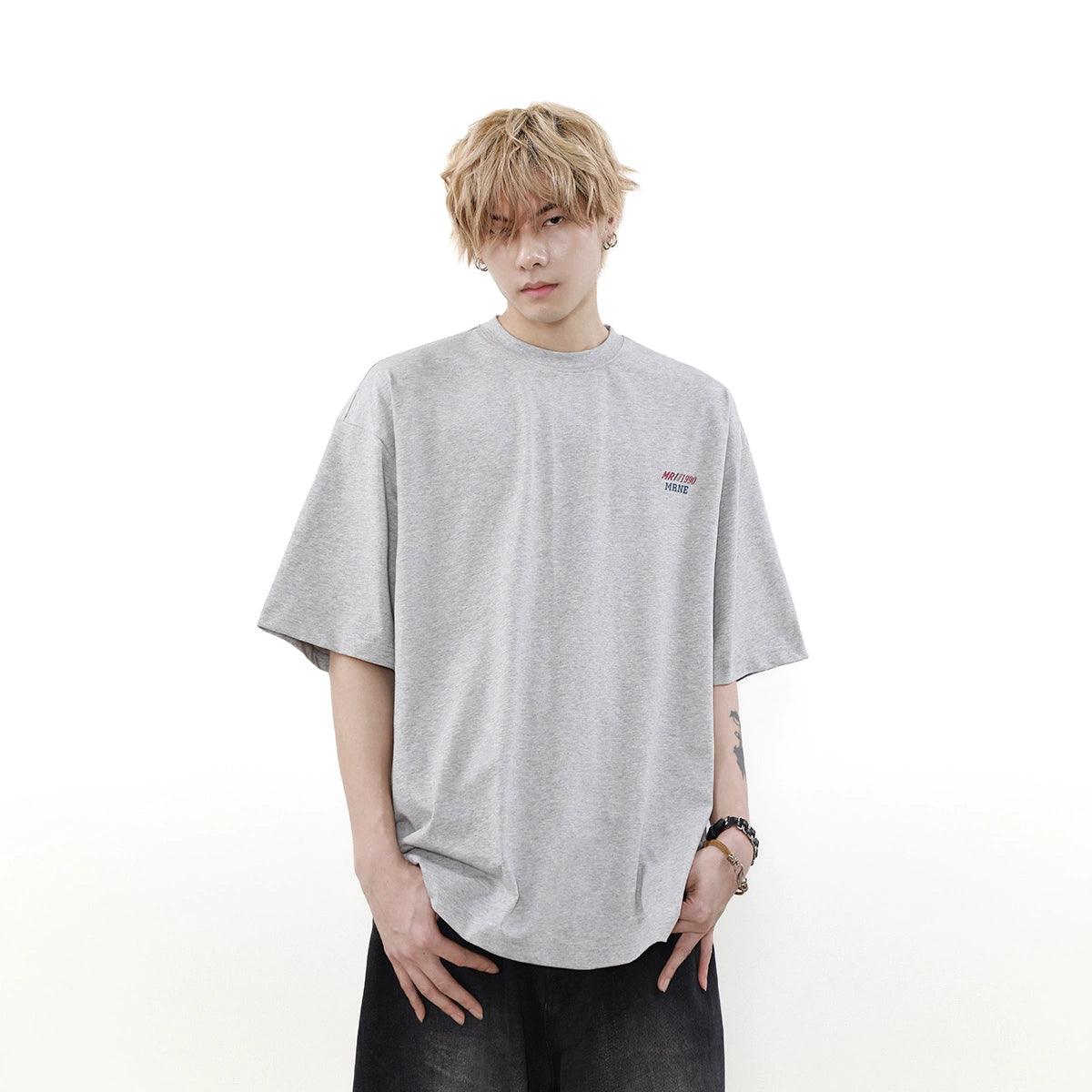 Mrnearly Minimalist Logo Oversized Tee - Unisex Urban Streetwear Essential